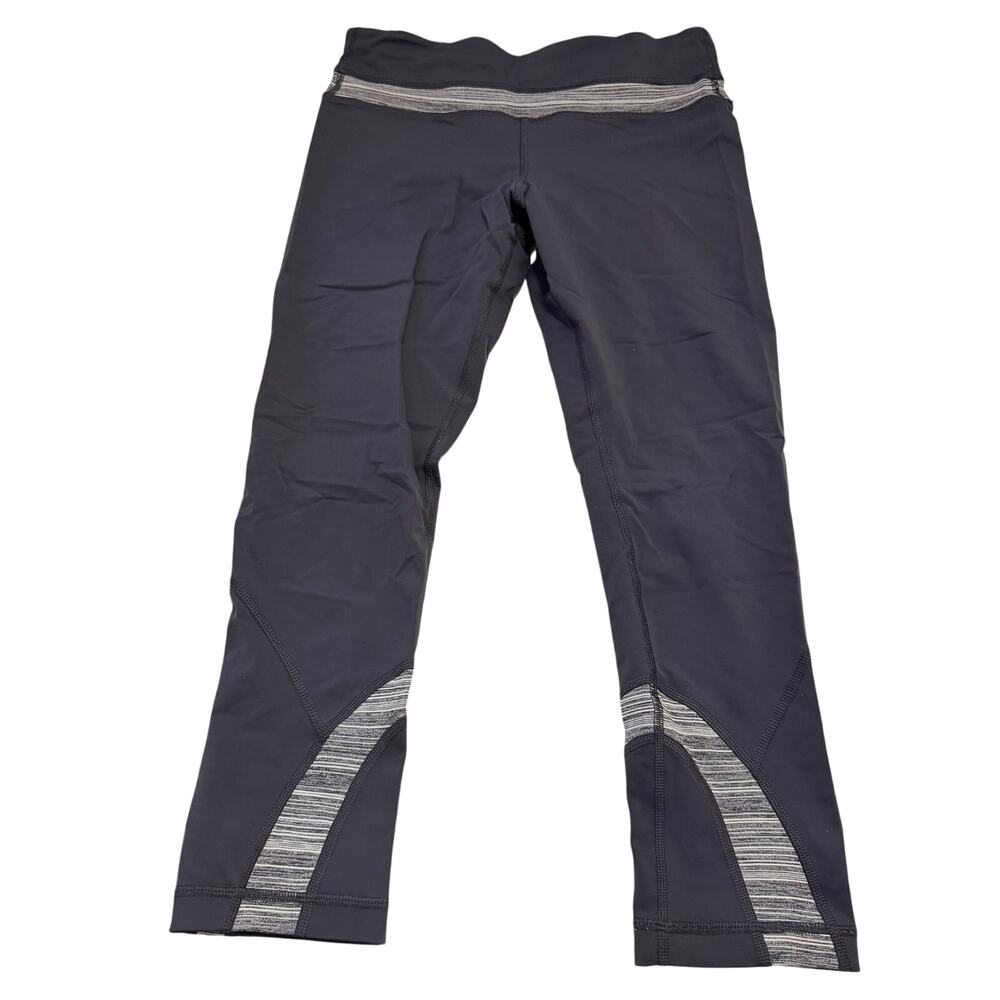 Lululemon capris gray lightweight sz 6‎ activewear workouts